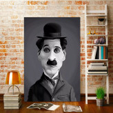 تابلو چارلی چاپلین ( 1424-MR ART )