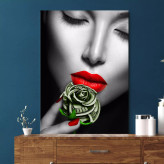 تابلو زن و گل و دلار ( 820-MR ART )