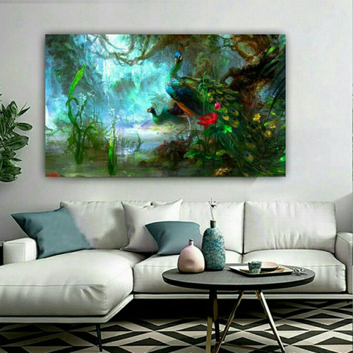 تابلو شاسی طرح طاووس سایز 30×40